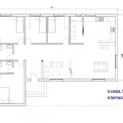 House 1 Plant of 154,20m2